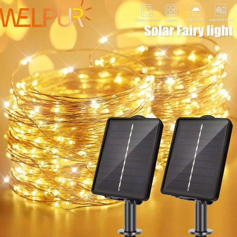 200/300 LED Outdoor Solar String Lights