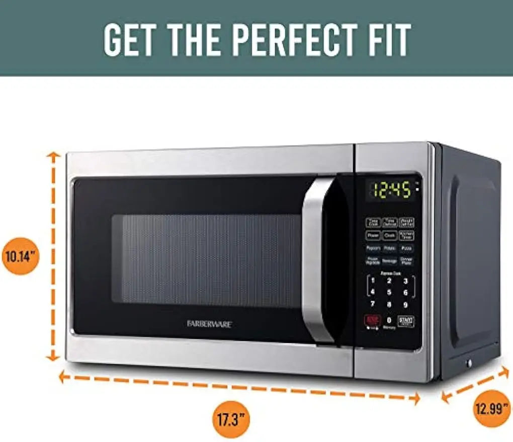 Countertop Microwave 700 Watts, 0.7 cu ft -  Oven With LED Lighting and Child Lock