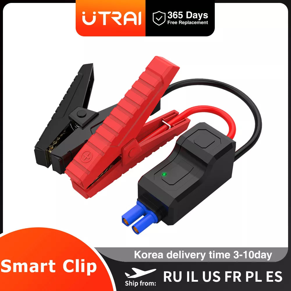 Smart Booster Cables, Auto Emergency Car Battery Clamps, and Jump Starters