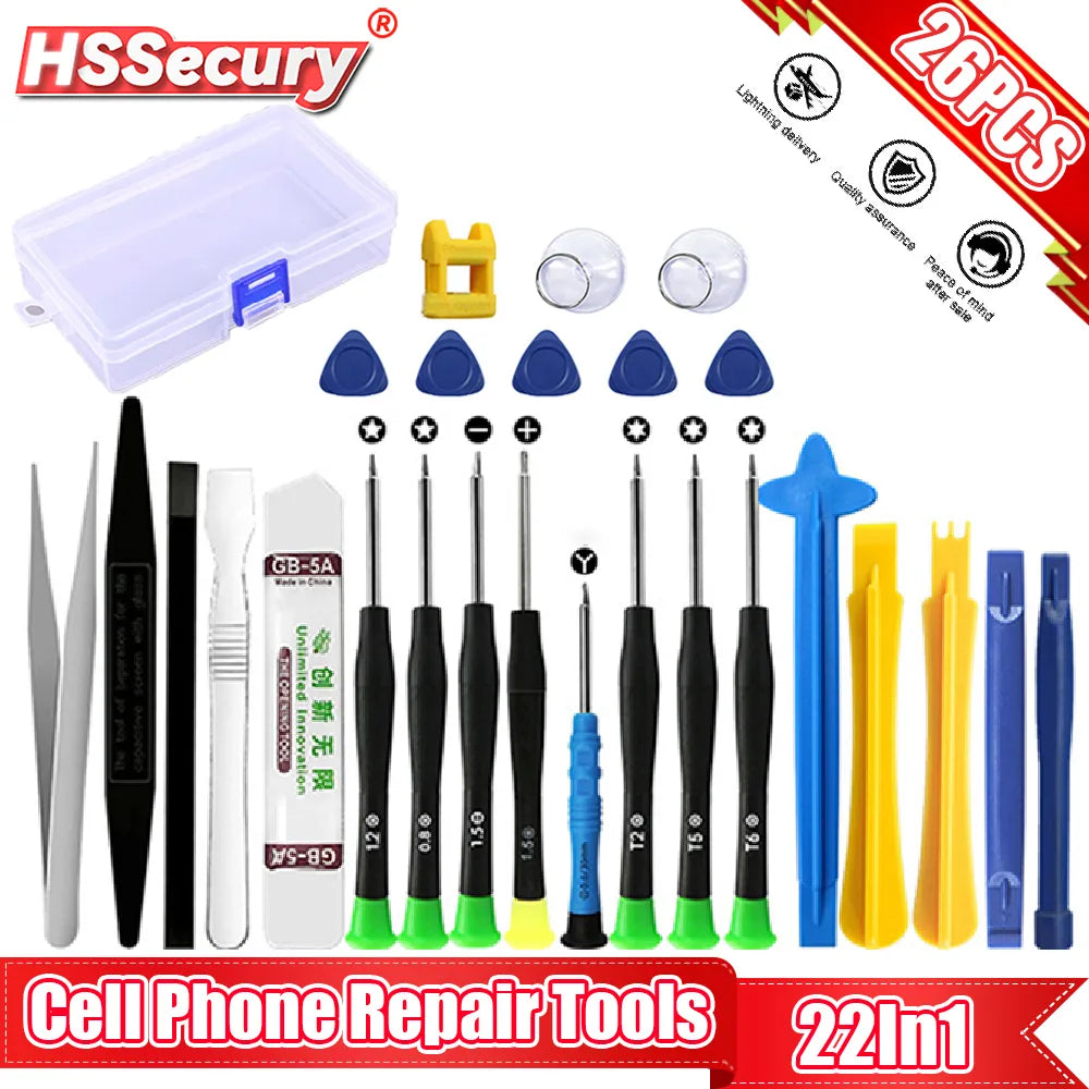 22 in 1 Mobile Phone Repair Tools Screwdriver Set 14/22/25/26pc