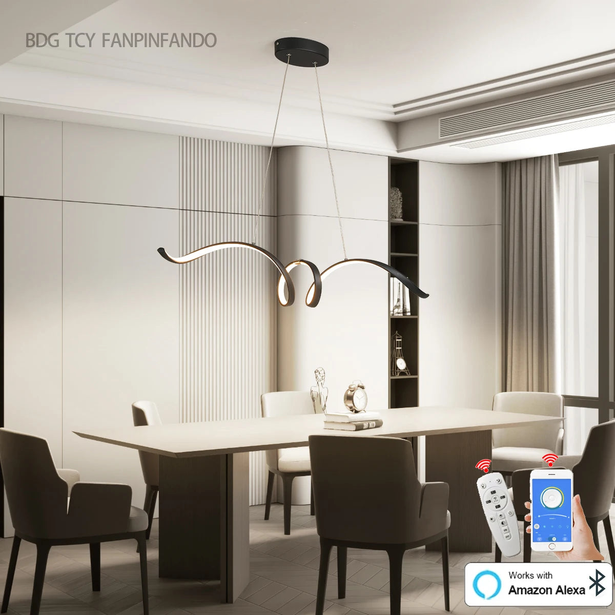 Smart LED Chandelier with app control system