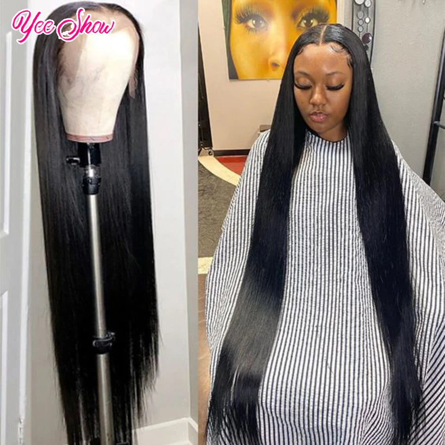 32 Inch Straight Lace Front Human Hair Wig