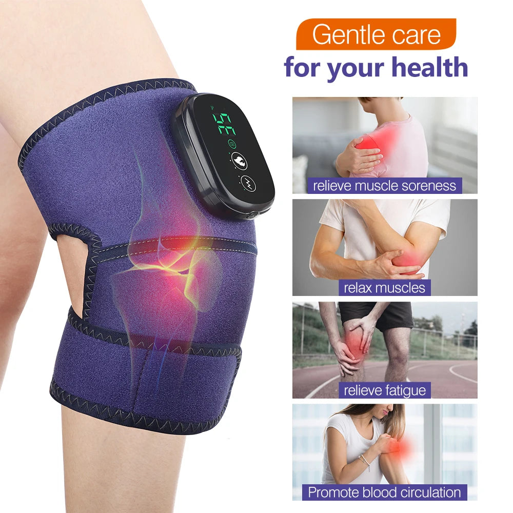 USB Electric Knee Massager Heating Vibration