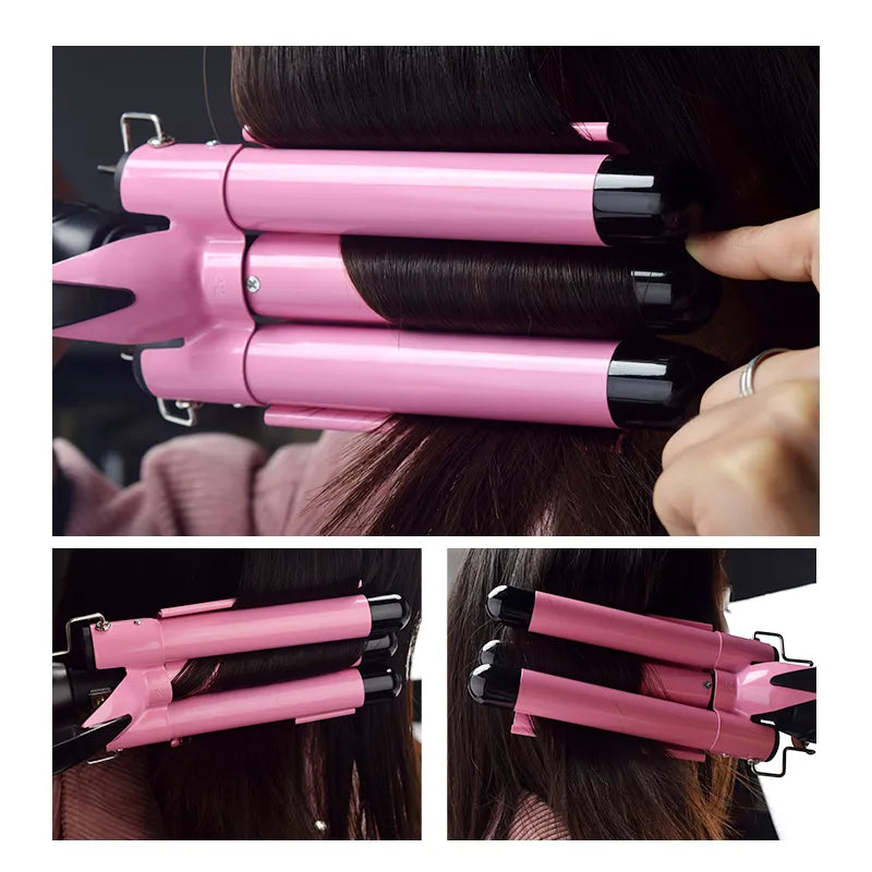 Professional Triple Barrel Hair Curling Iron