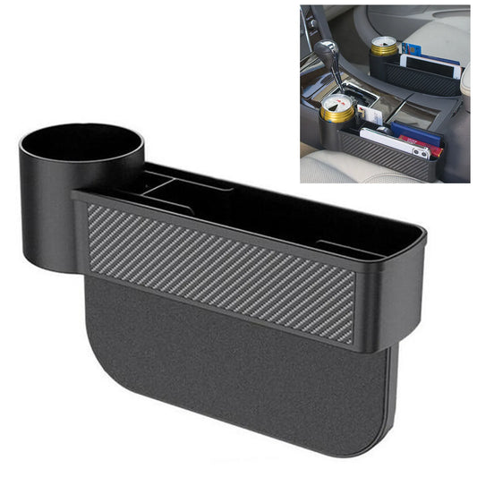 Black Auto Car Seat Gap Catcher Filler Storage Box