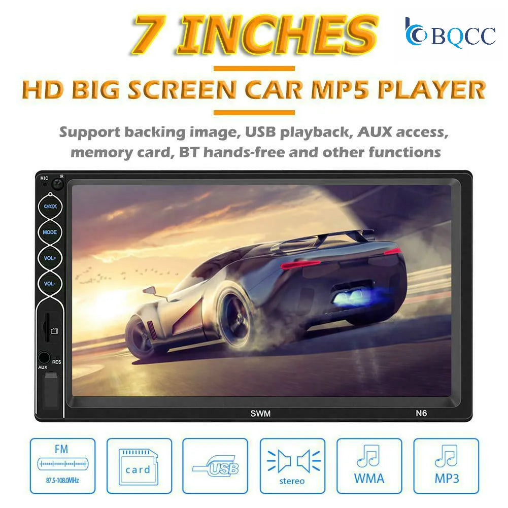 7-inch touch-screen Bluetooth USB car stereo