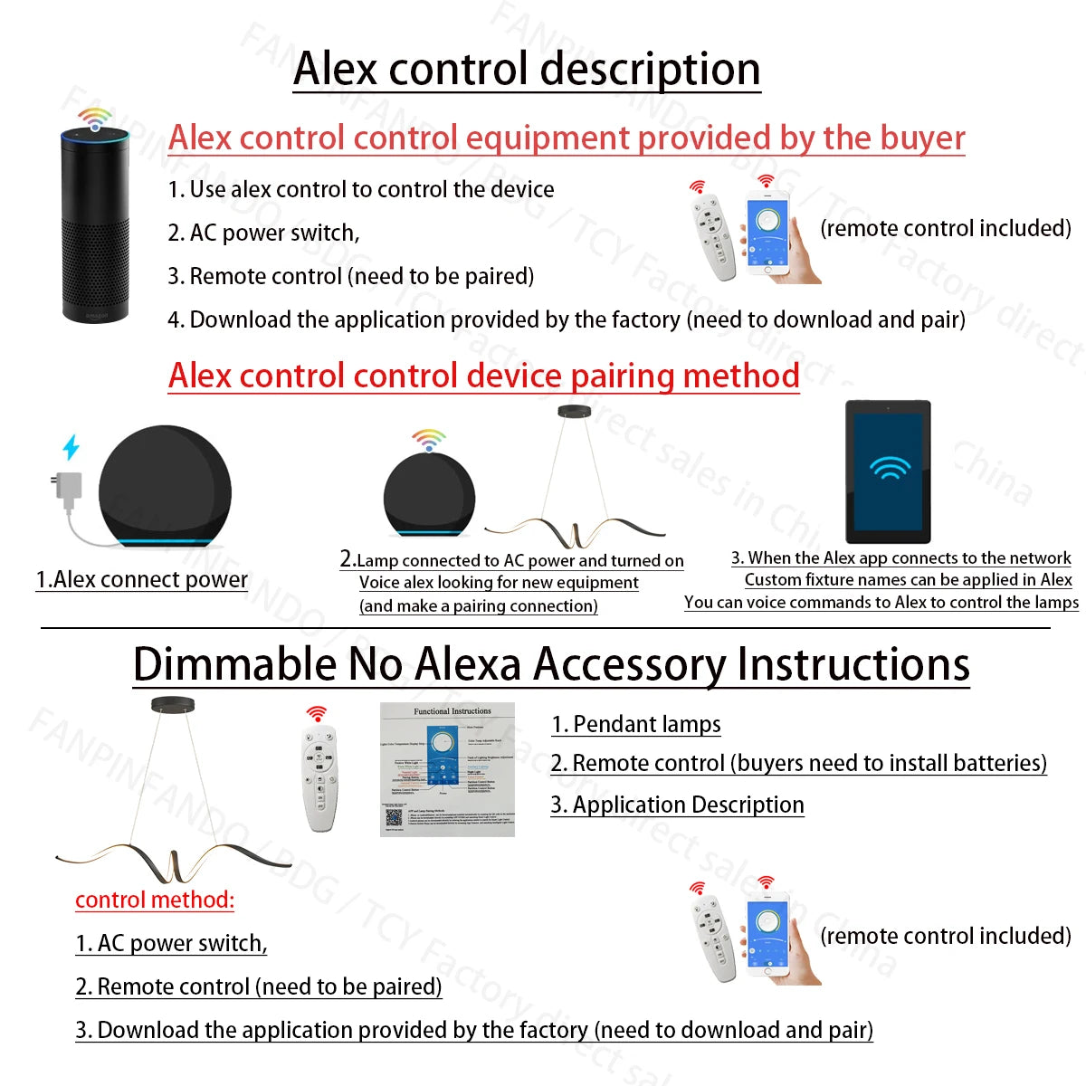 Smart LED Chandelier with app control system