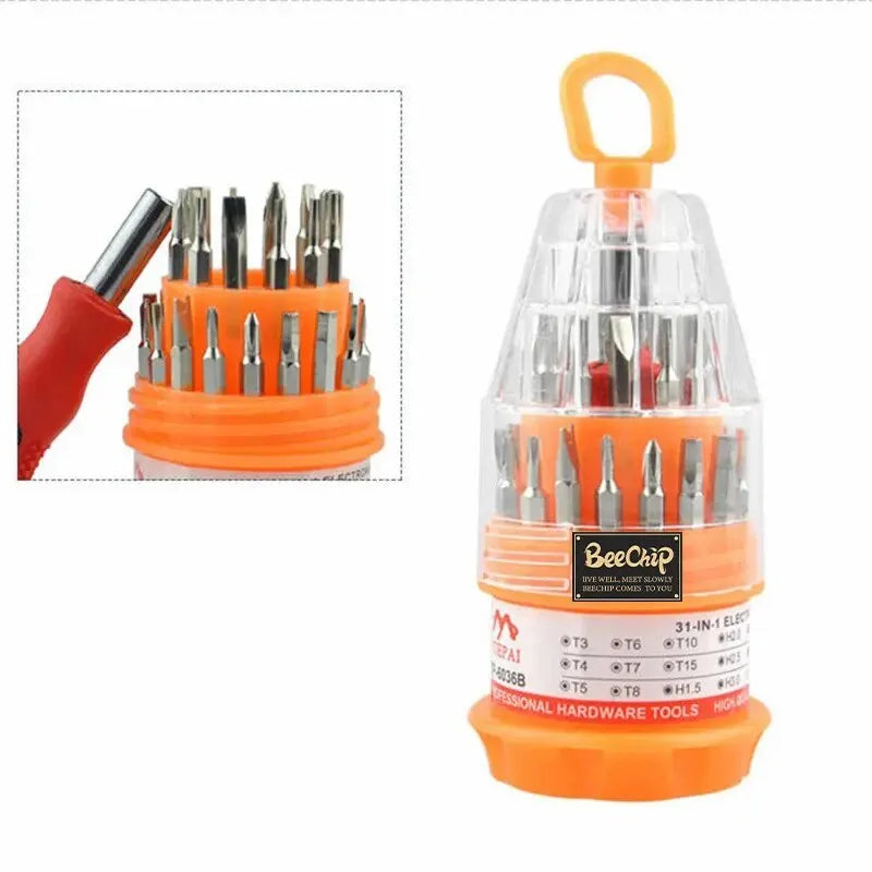 31PC Pagoda Type Universal Screwdriver Multitool Set Manual Combination Maintenance Driver Screw Batch Mobile Phone Repair