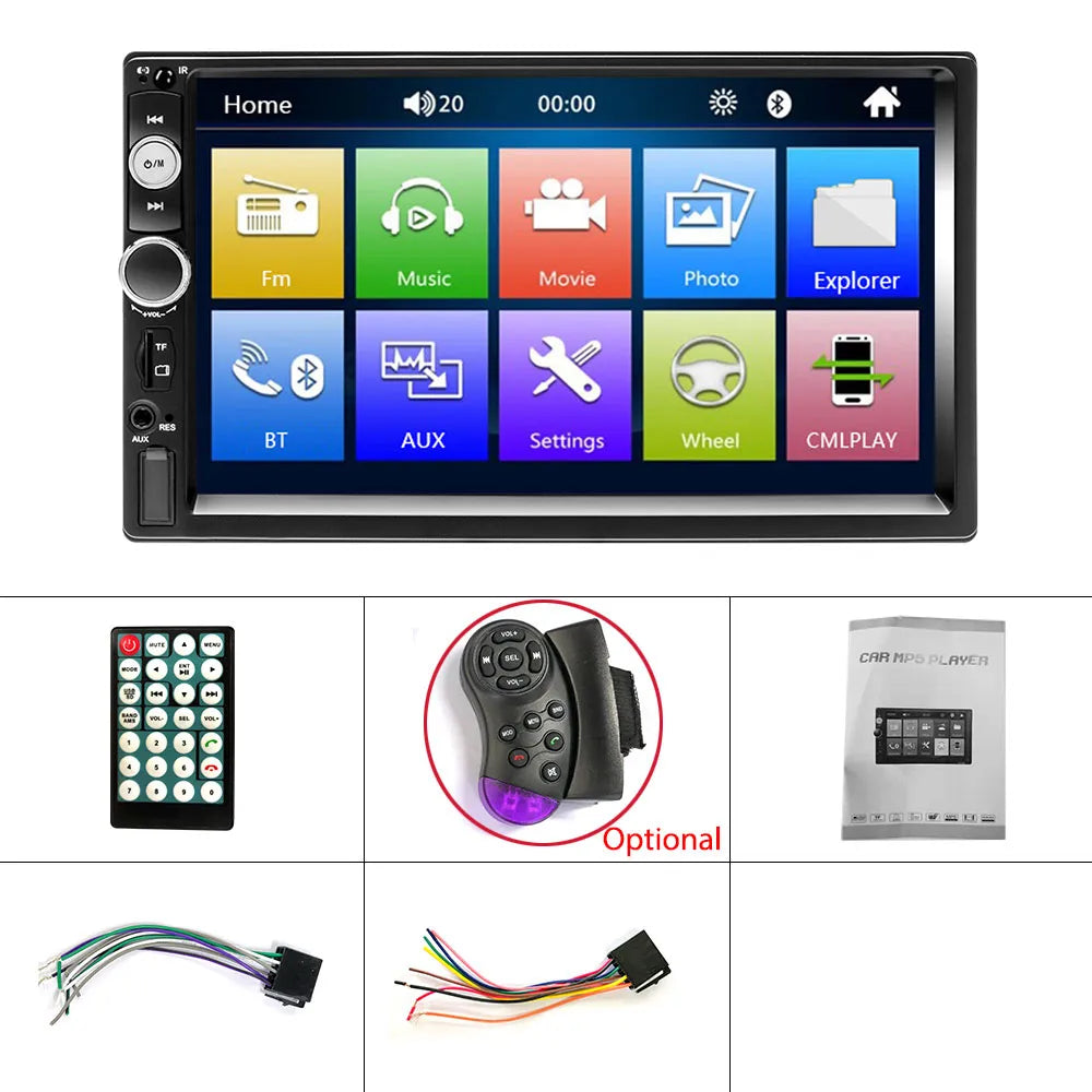 7-inch HD Touch Screen Auto Radio Multimedia Player Car Radio