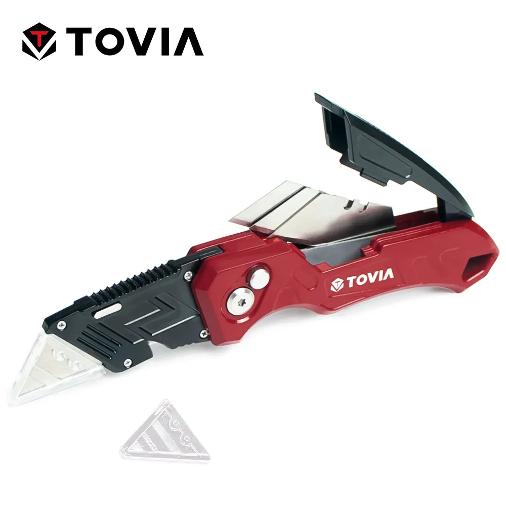 Folding Knife with 3 Blades Utility Knife for Cable Cartons