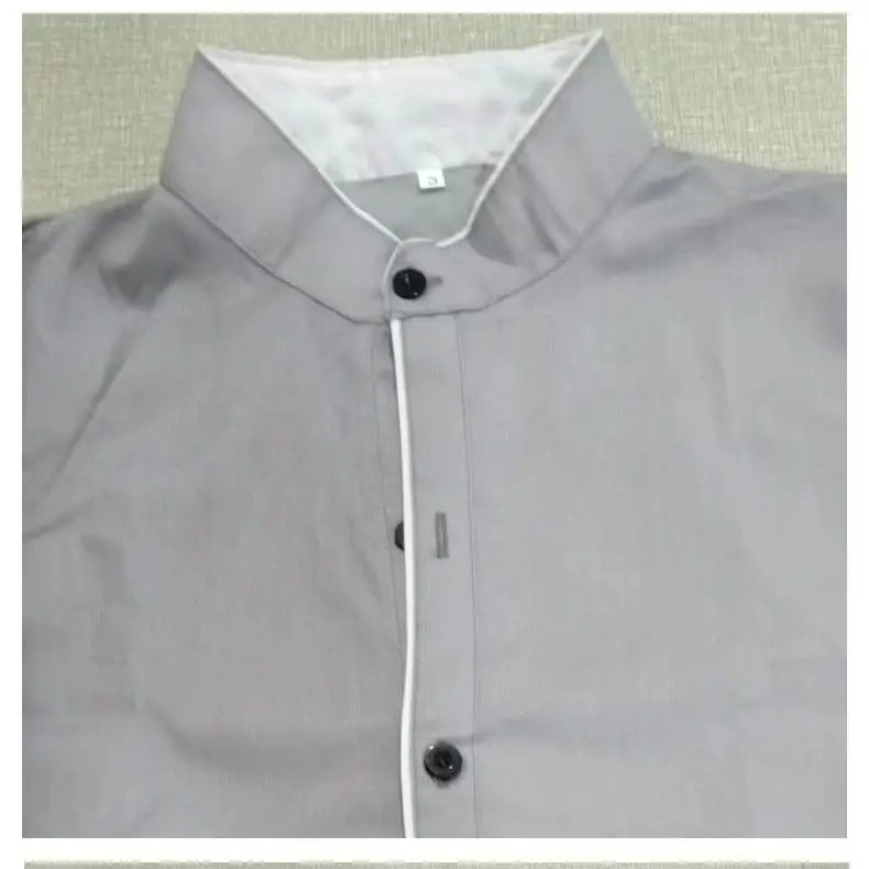 Men's Spring New Solid Color Simple Casual Korean Version Slim Fit Long Sleeve Shirt