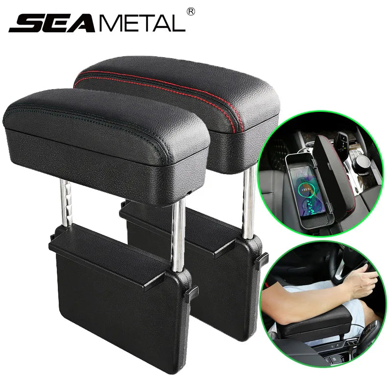 Arm Rest Box Car Armrest Organizer For Auto Elbow Support