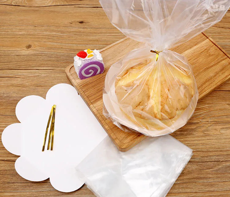 DIY Chiffon cake baking bags/paper box for (6/8 inch)