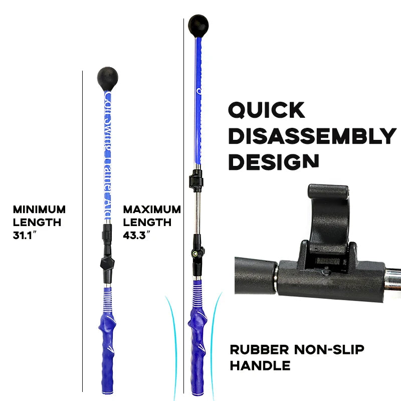 Golf Swing Training Aid Stick and Posture Corrector Practice