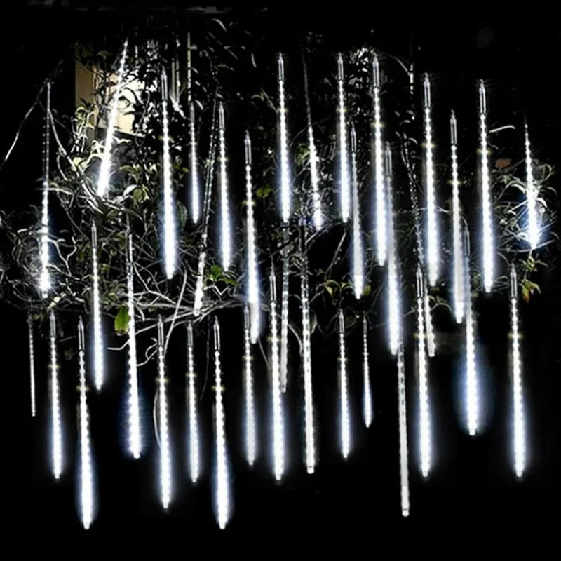 30/50cm 10 Tube Meteor Shower Rain LED String Lights