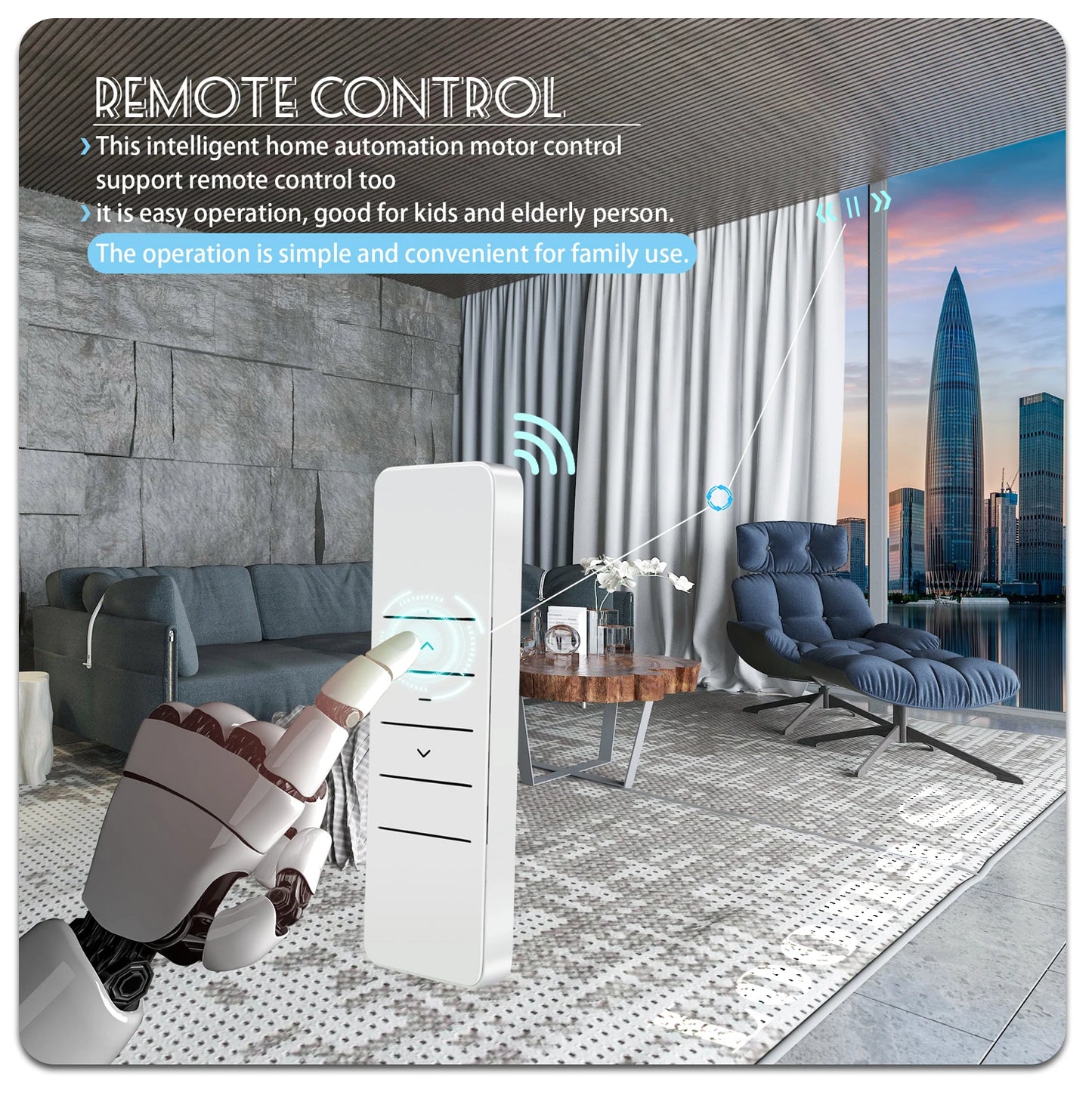 2nd Generation Smart Electric Automatic Curtain Motor Control System