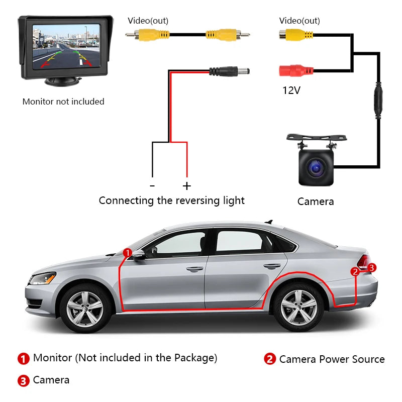 Car Rear View Camera Backup Night Vision