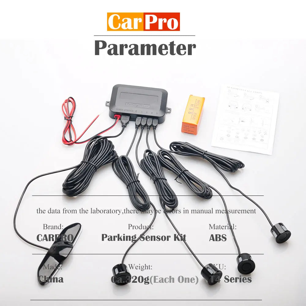 LED Parking Sensor System Monitor Display Kit