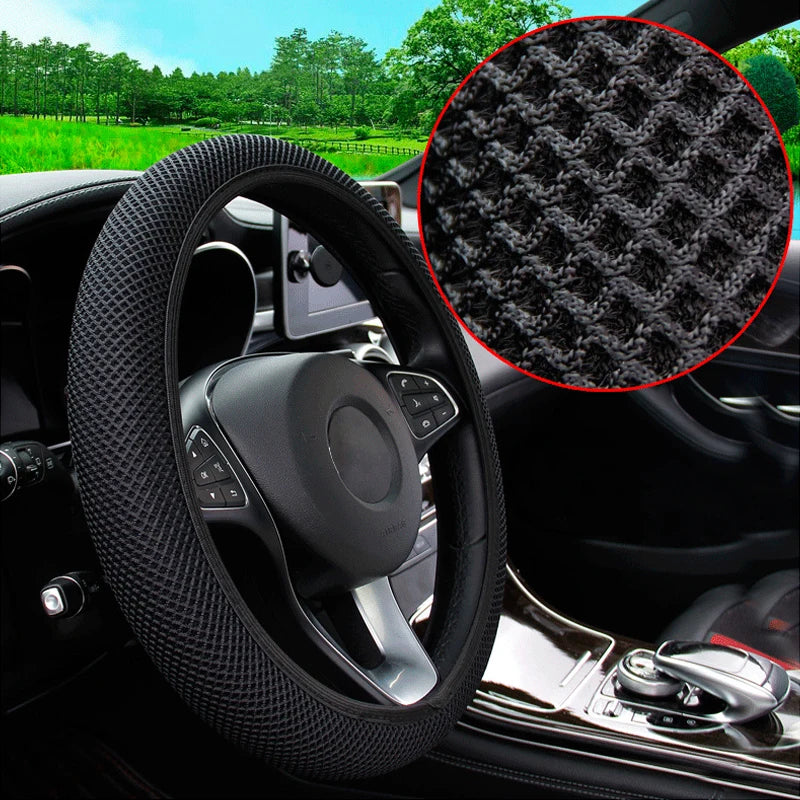 New Four Seasons universal massage coarse mesh ice silk ring steering wheel cover