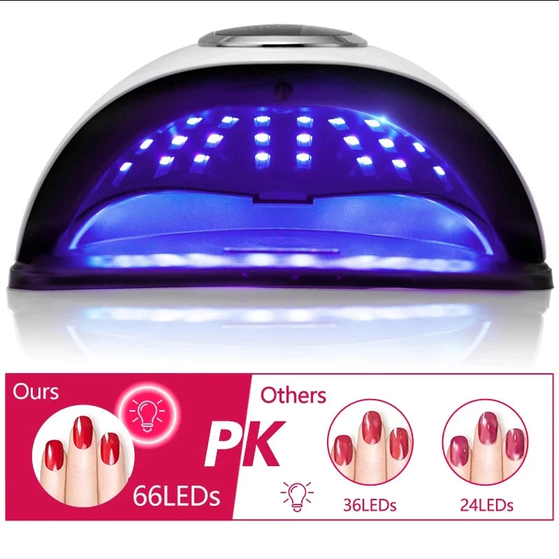 66LEDs Nail Dryer UV LED Lamp for Curing All Gel Nail Polish With Motion Sensor