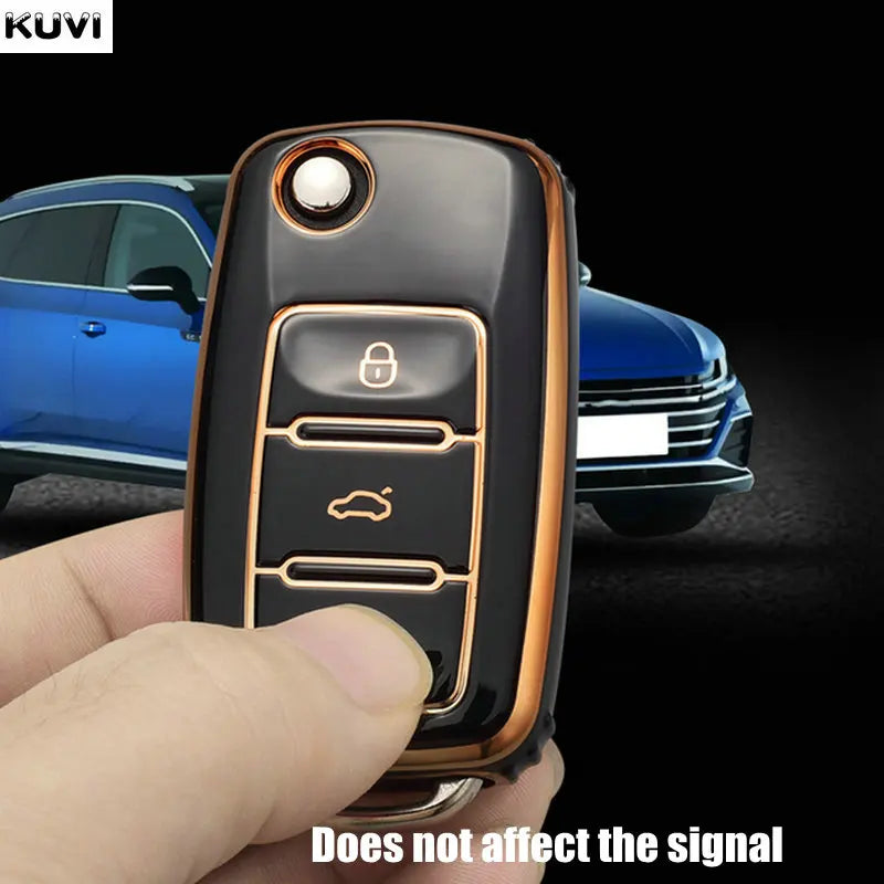 Car Key Case Cover Shell For Skoda Octavia