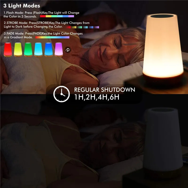 USB Rechargeable 13 Color Changing Night Light with Remote Control