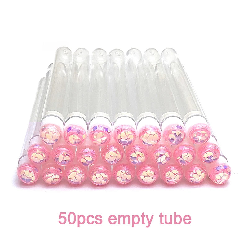 50pcs Reusable Eyelash Brush Tube