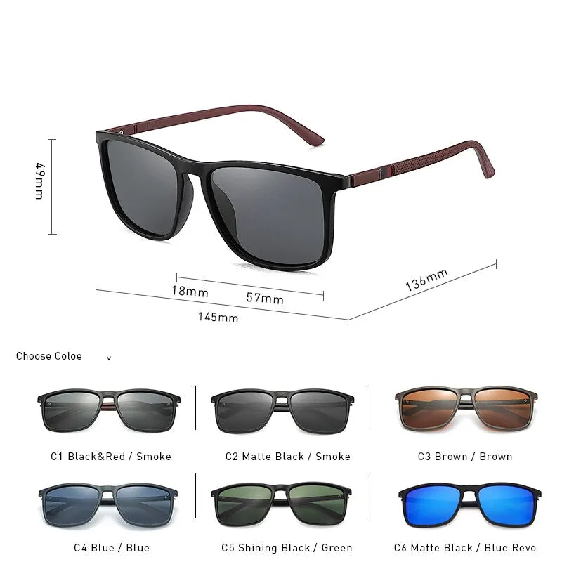 Polarking New Luxury Polarized Sunglasses Men Driving Shades Male Sun Glasses Vintage Travel Fishing Classic Sun Glasses 400