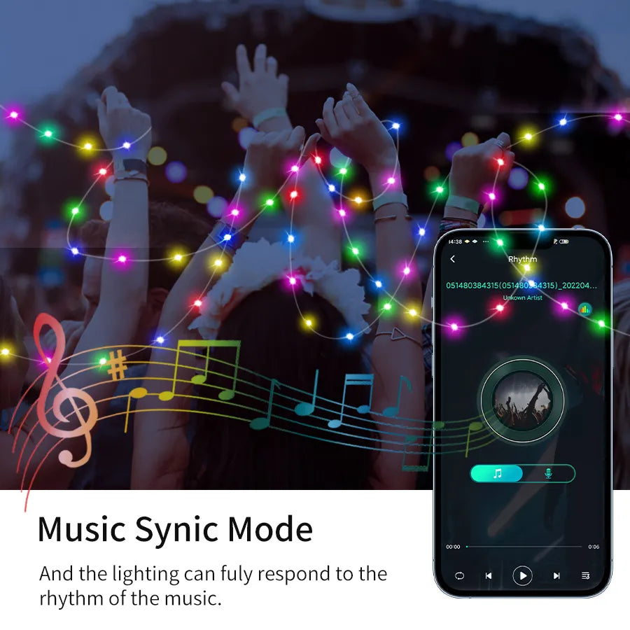 Bluetooth LED String Fairy Lights