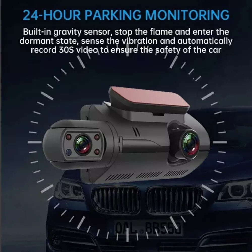 Dual Lens Dash Cam for Cars with WIFI Night Vision