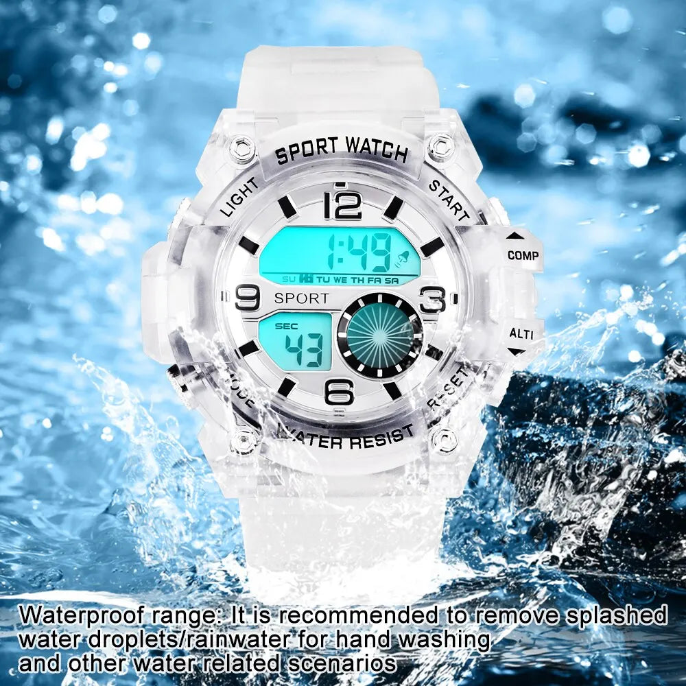Men Digital Watch Military Sports Swimming Big Watches Fashion 30M Waterproof Electronic Wristwatch Mens Relogios Masculino