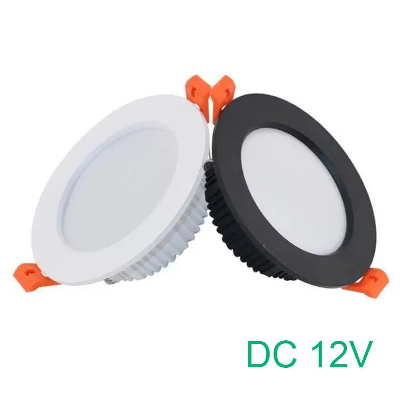 Black/White 3W 7W 9W 12W and 12V LED ultra-thin downlight