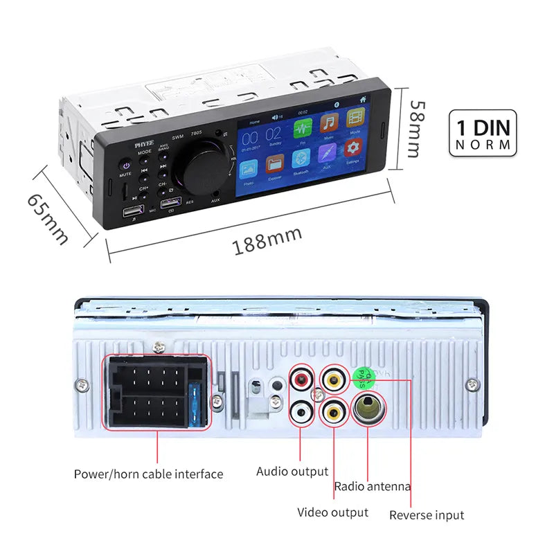 Bluetooth Touch Screen Car Radio