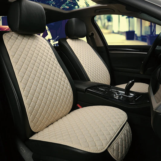 Linen Car Seat Cover Protector