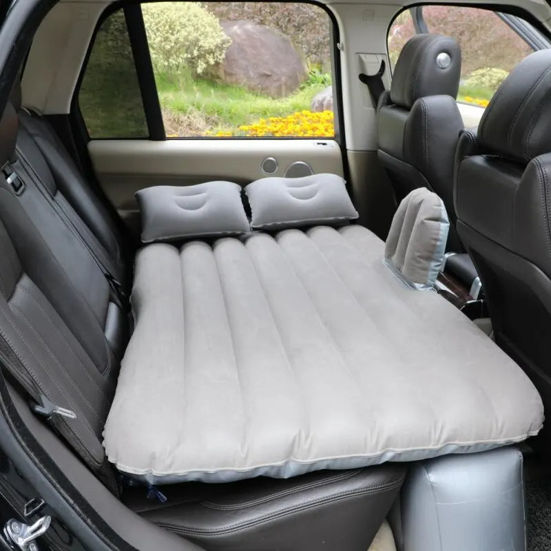 Ultra-soft Flocking Environmental Fabric Car Inflatable Bed Air Cushion Bed Car Travel Bed Portable and Comfortable