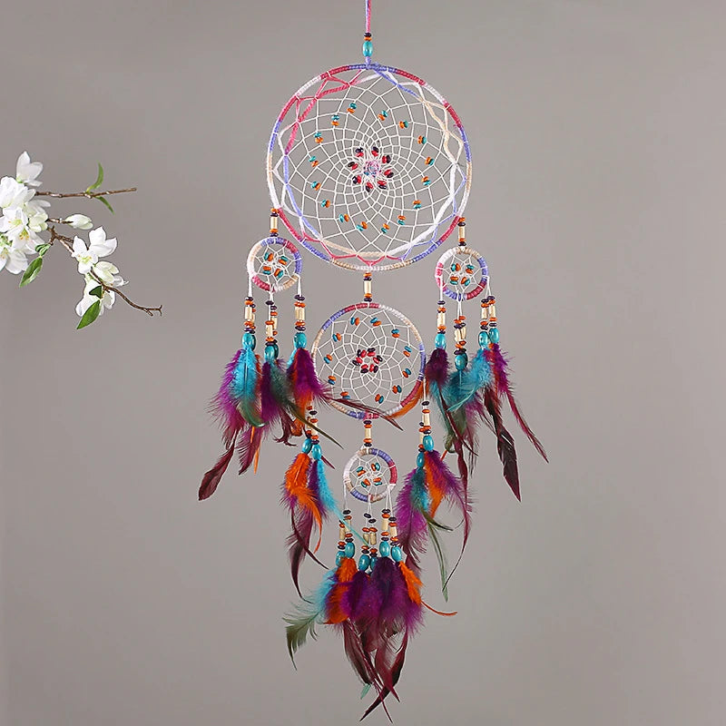 handmade five-ring dream catcher