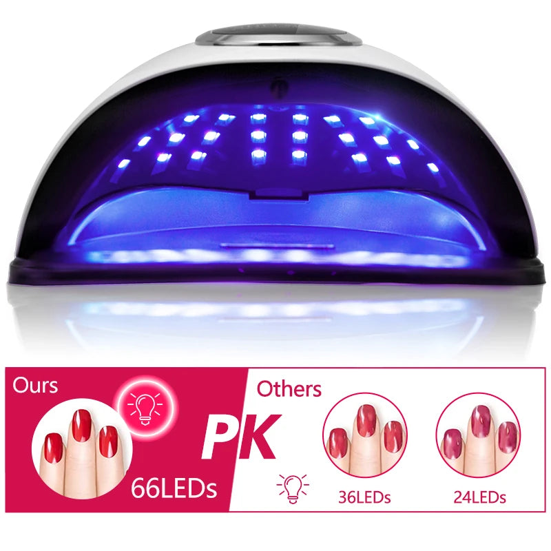 66LEDs Powerful UV LED Nail Dryer For Nail Gel Polish