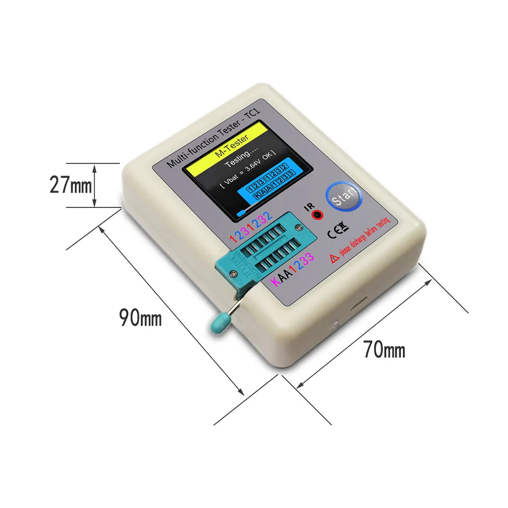 LCD Display Multi-meter Transistor Tester