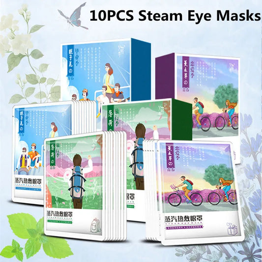 10 pcs. Steam eye masks for anti-puffiness and removing dark circles