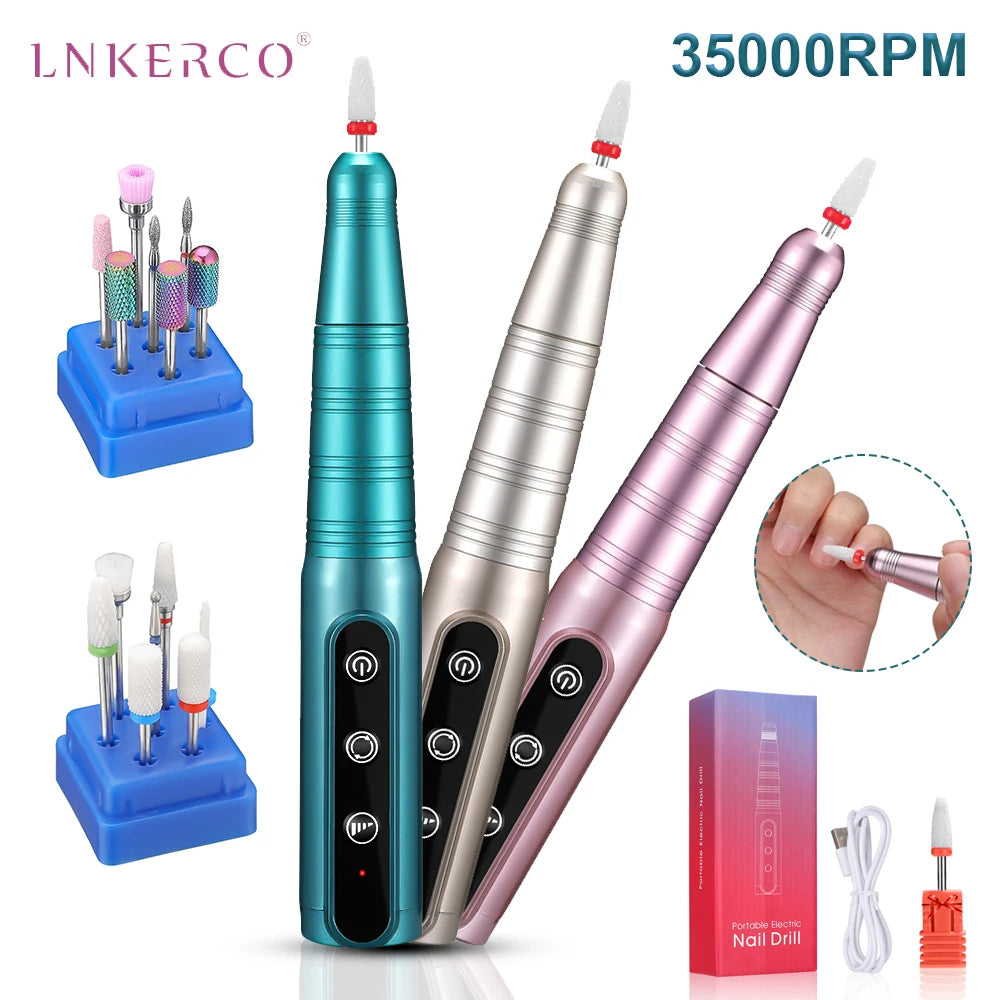 35000 RPM Electric Nail Drill Manicure Machine Tool For Gel Removing