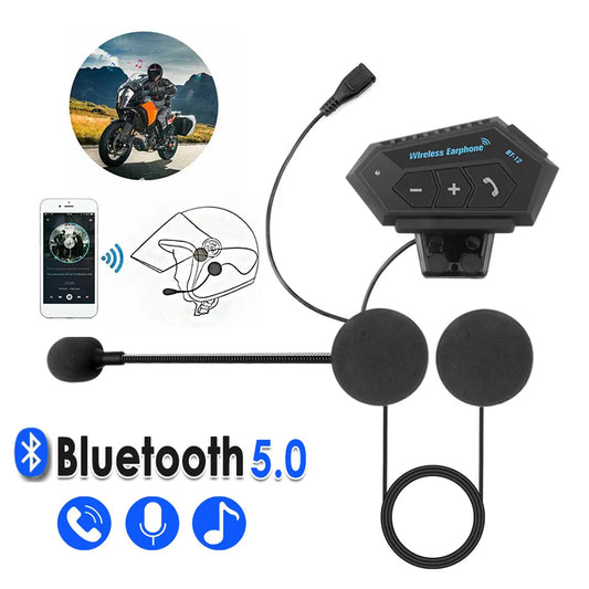 Wireless Motorcycle Helmet Headset Hands-Free Call Kit