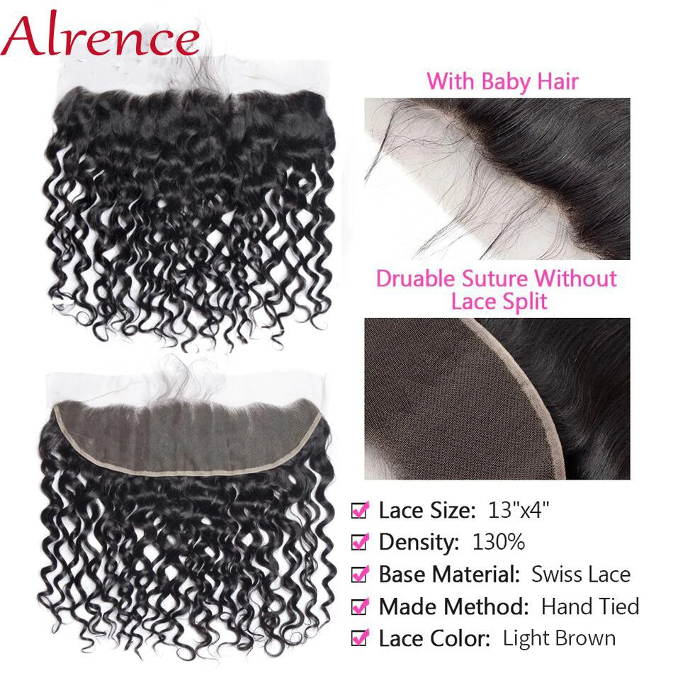 13x4 Water Wave Lace Frontal Closure