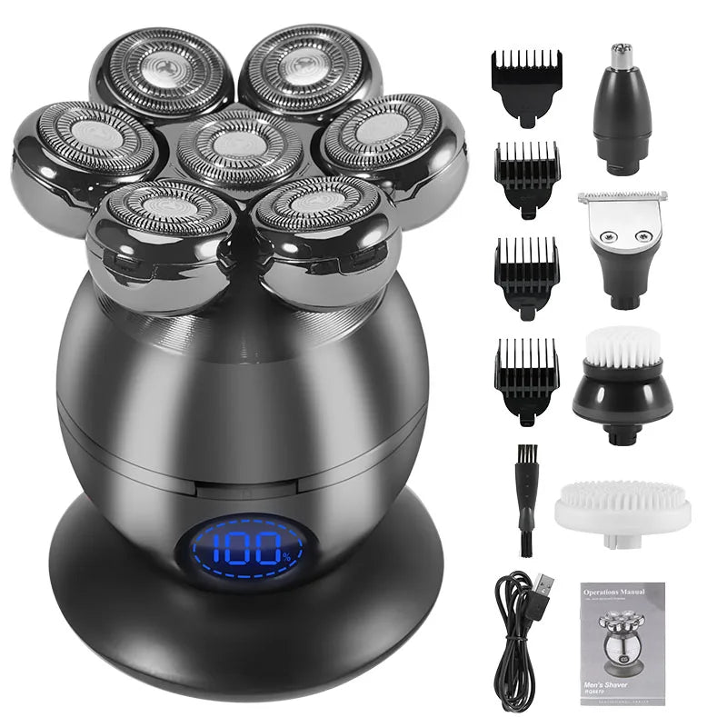 5-in-1 Electric Head Shaver for Bald Men