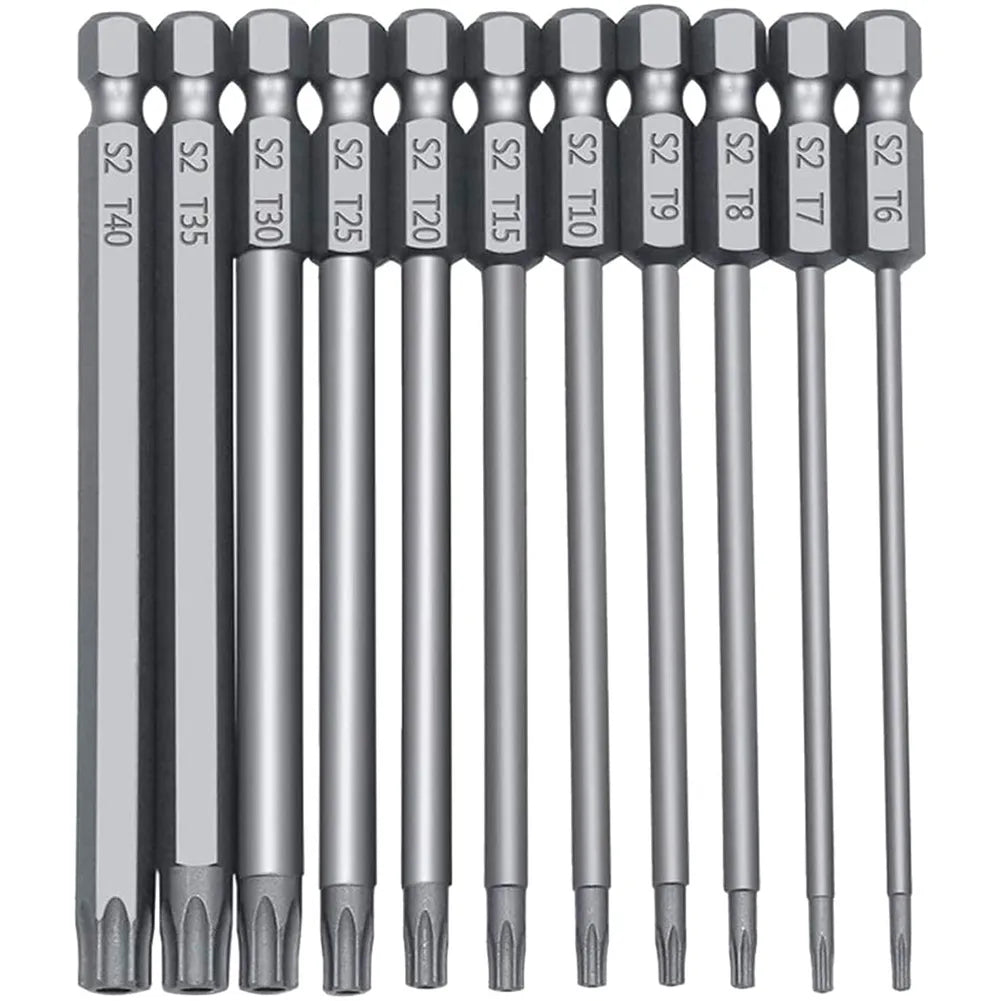 High Quality 11Pcs 1/4" Hex Bits Driver