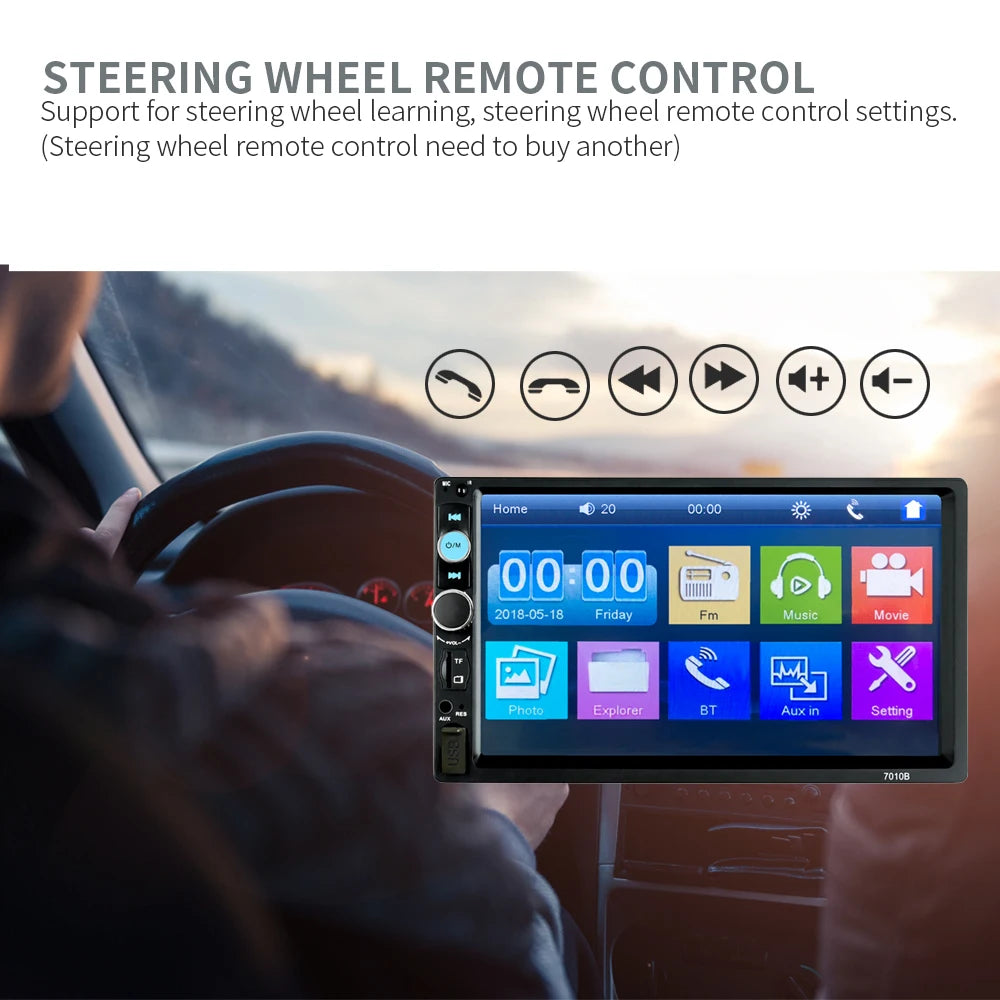 7inch Bluetooth USB Car Radio