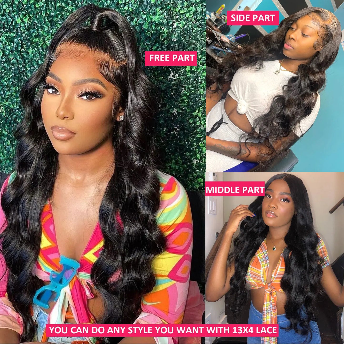 13X4 30 Inch HD Transparent Lace Frontal Wig