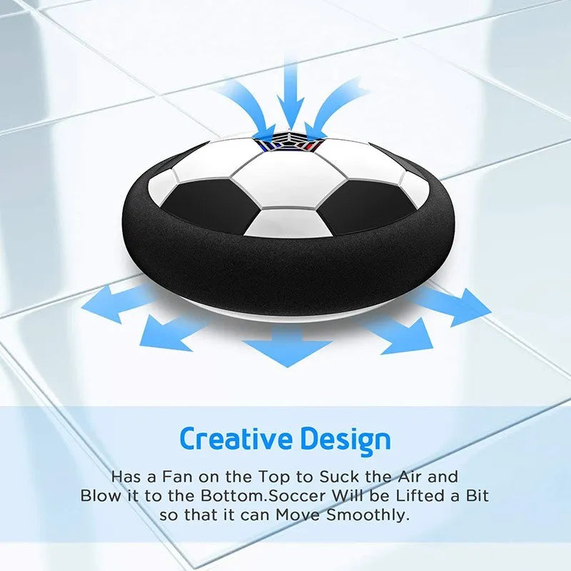 Hover Soccer Ball Air Cushion Floating Foam Football LED Flashing Indoor Outdoor Sports Interactive Training Toy Birthday Gift
