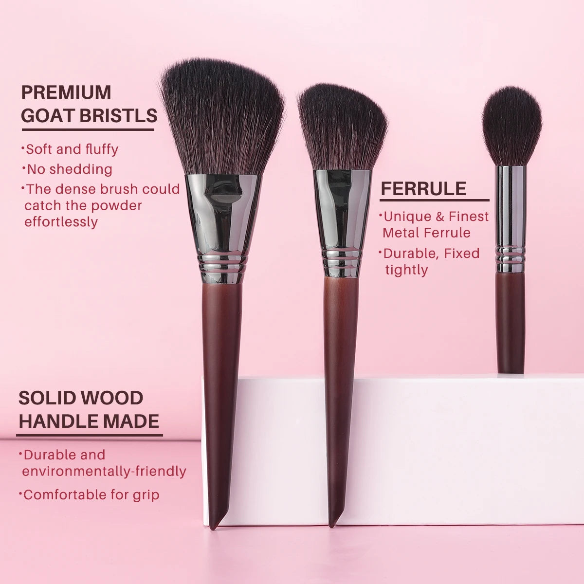 7/8/9 PCS All Goat Hair Makeup Brush Set