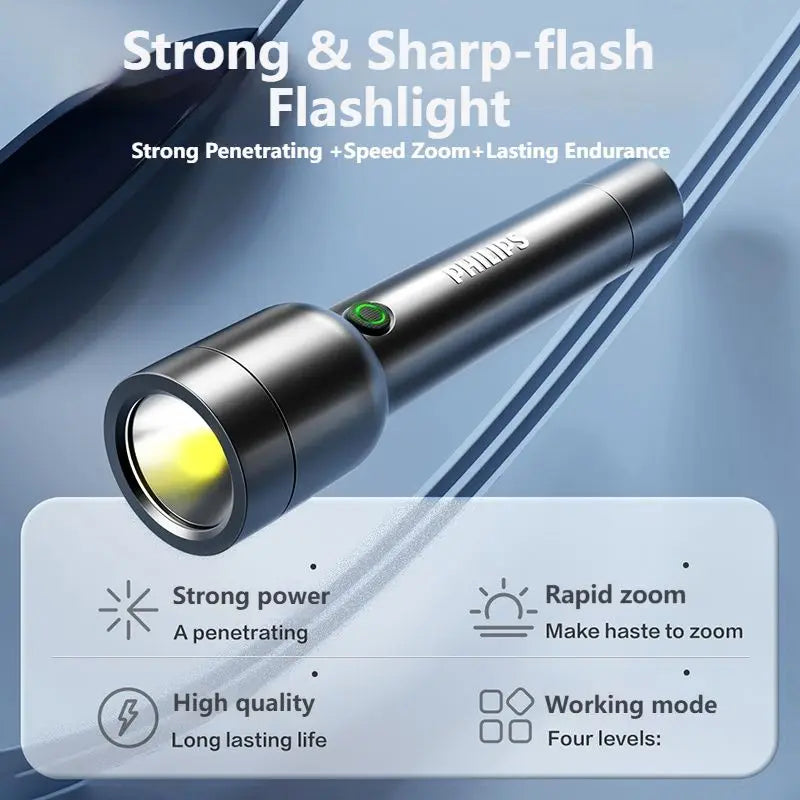 Outdoor LED Rechargeable Flashlight