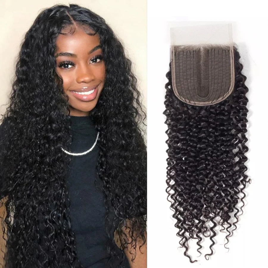 24 Inch 4x4x1 Curly HD Lace Closure